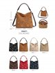 Bolso hobo con ojales metálicos