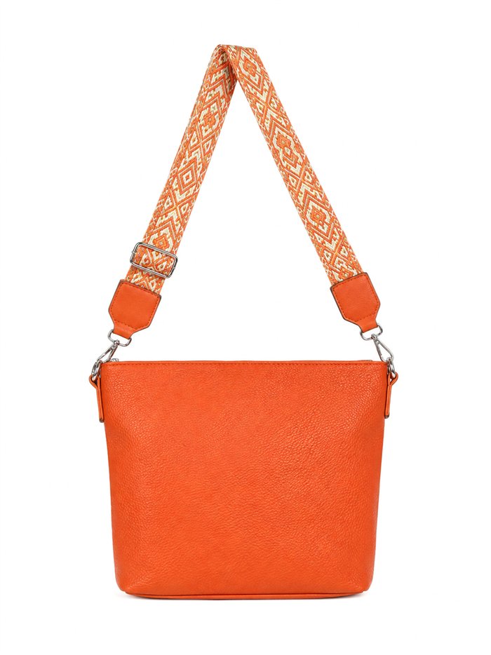 Bandolera con correa jacquard