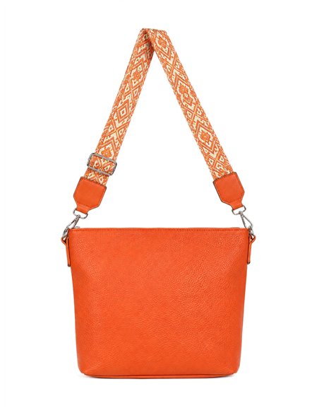 Bandolera con correa jacquard