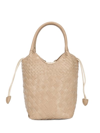Mini bolso bucket trenzado
