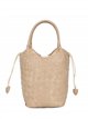 Mini bolso bucket trenzado