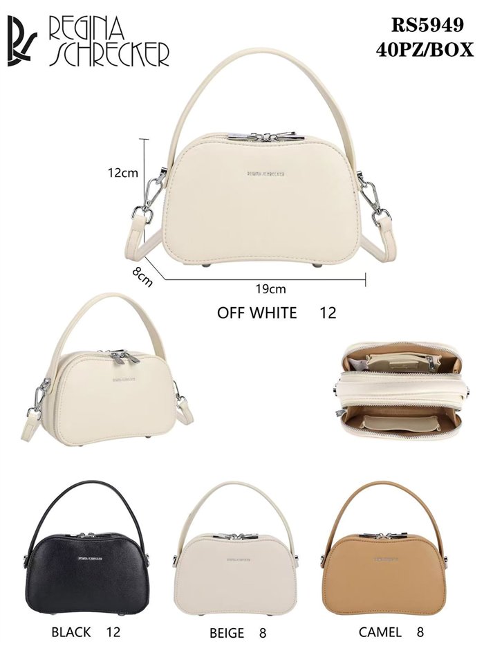 Bolso bowling mini de doble compartimento