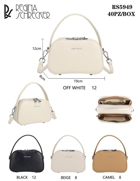 Bolso bowling mini de doble compartimento
