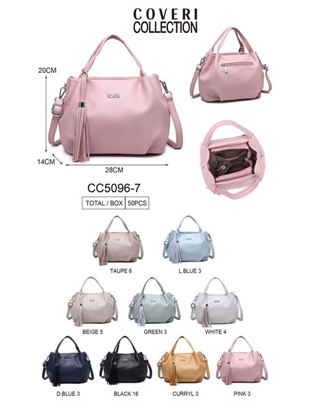 Bolso hobo con borla