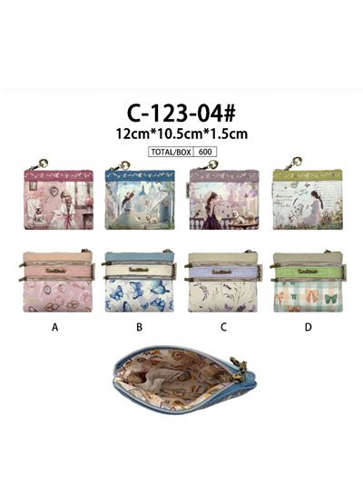 Monedero plano Sweet Candy de doble cremallera 2