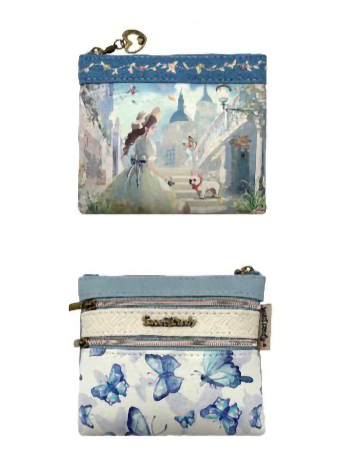 Monedero plano Sweet Candy de doble cremallera