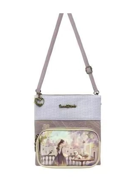 Bandolera Sweet Candy con bolsillo frontal