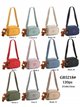 Bandolera nylon compacta con charm de osito