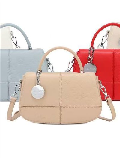 Bolso de mano solapa colgador