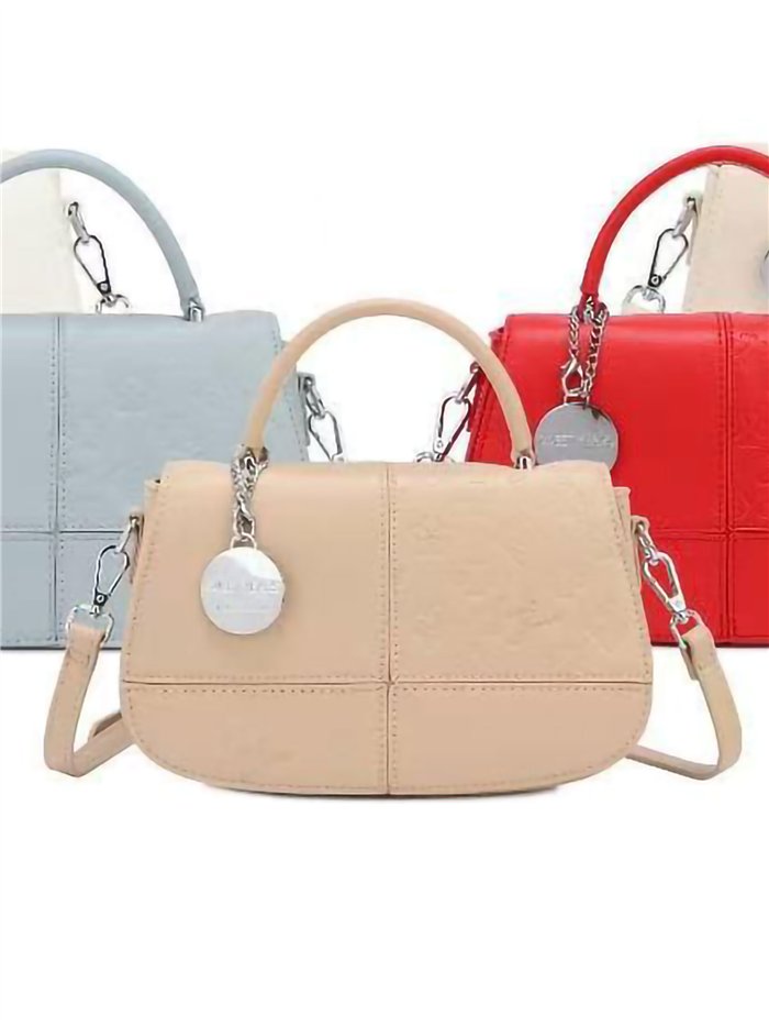 Bolso de mano solapa colgador