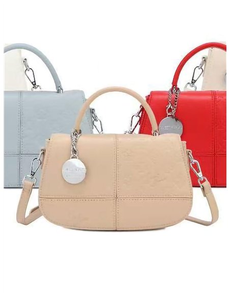 Bolso de mano solapa colgador