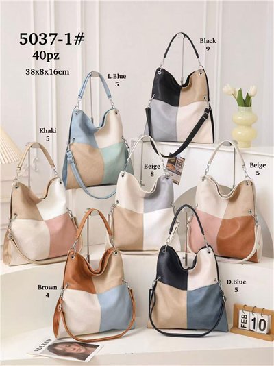 Bolso shopper patchwork grande 2
