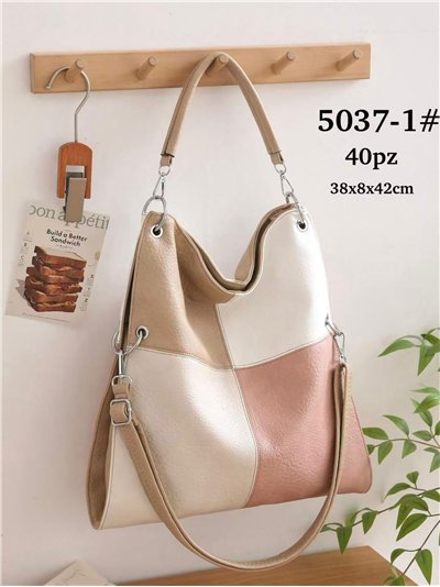 Bolso shopper patchwork grande