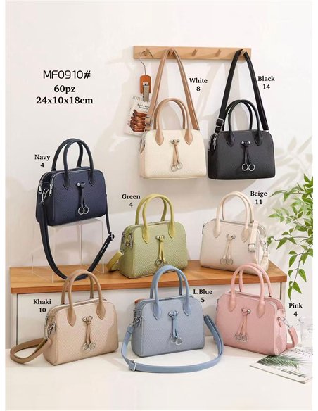 Bolso bowling textura colgador