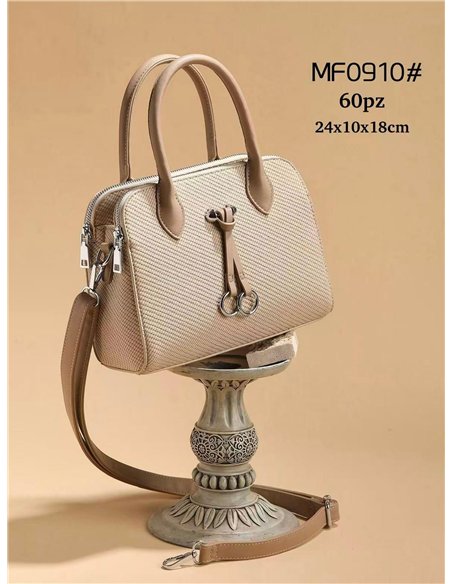 Bolso bowling textura colgador