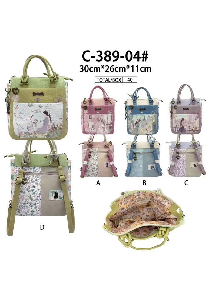 Mochila tote Sweet Candy convertible