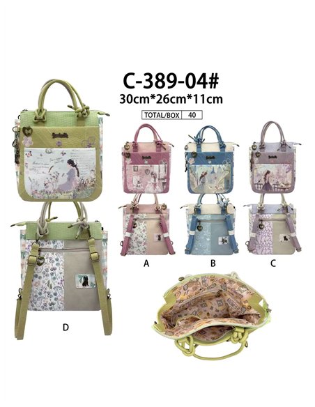 Mochila tote Sweet Candy convertible