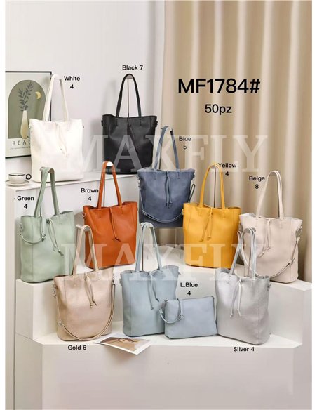 Bolso shopper con bandolera a juego