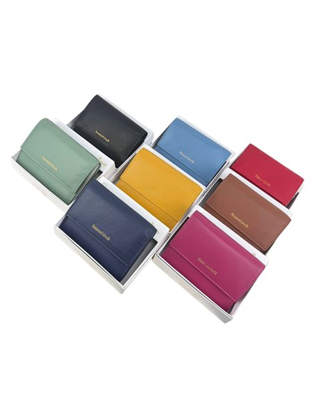 Cartera de piel Nazareno Gabrielli con solapa