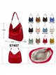 Bolso hobo de piel con bolsillo frontal