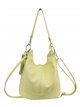 Bolso de hombro de piel con borlas