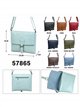 Bolso bandolera de piel con solapa