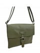 Bolso bandolera de piel con solapa