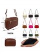 Bolso bandolera de piel con cremallera