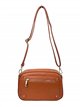 Bolso bandolera de piel con cremallera