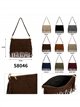 Bolso bandolera de piel serraje con flecos