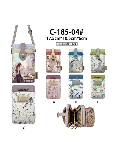 Porta móvil bandolera estampada Sweet Candy