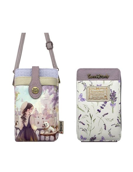 Porta móvil bandolera estampada Sweet Candy