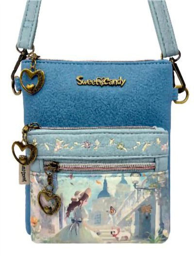 Bolso bandolera estampado con doble cremallera Sweet Candy