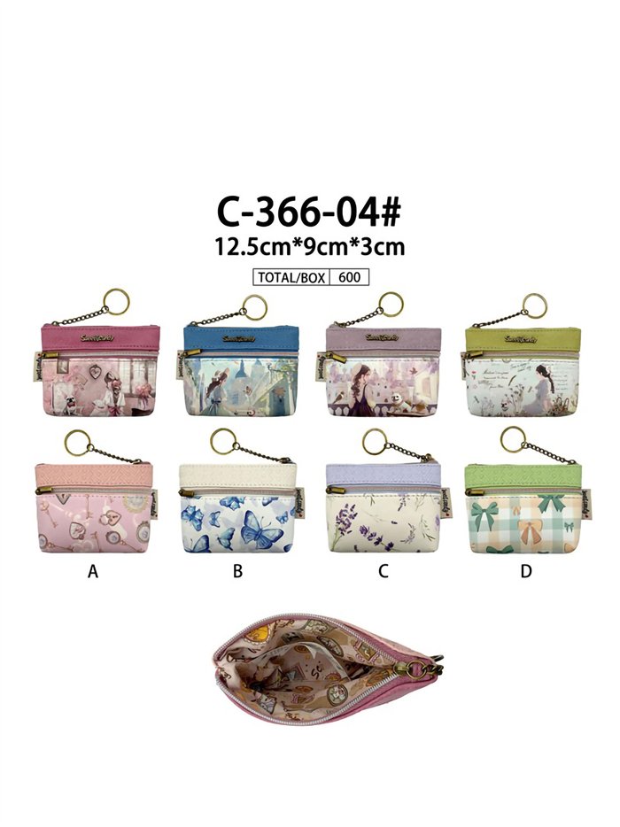 Monedero llavero estampado con cremallera Sweet Candy