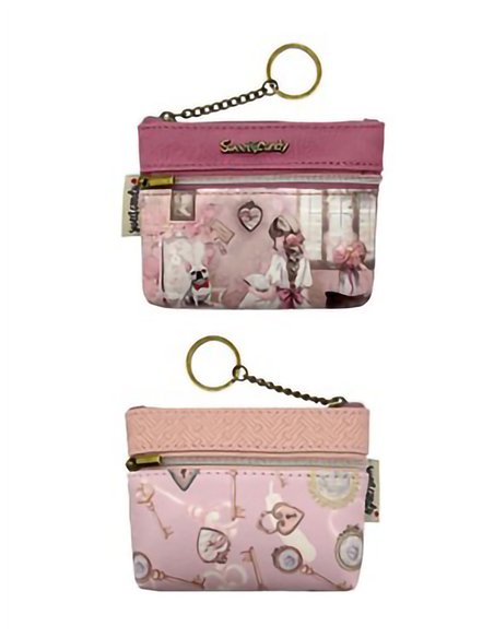 Monedero llavero estampado con cremallera Sweet Candy