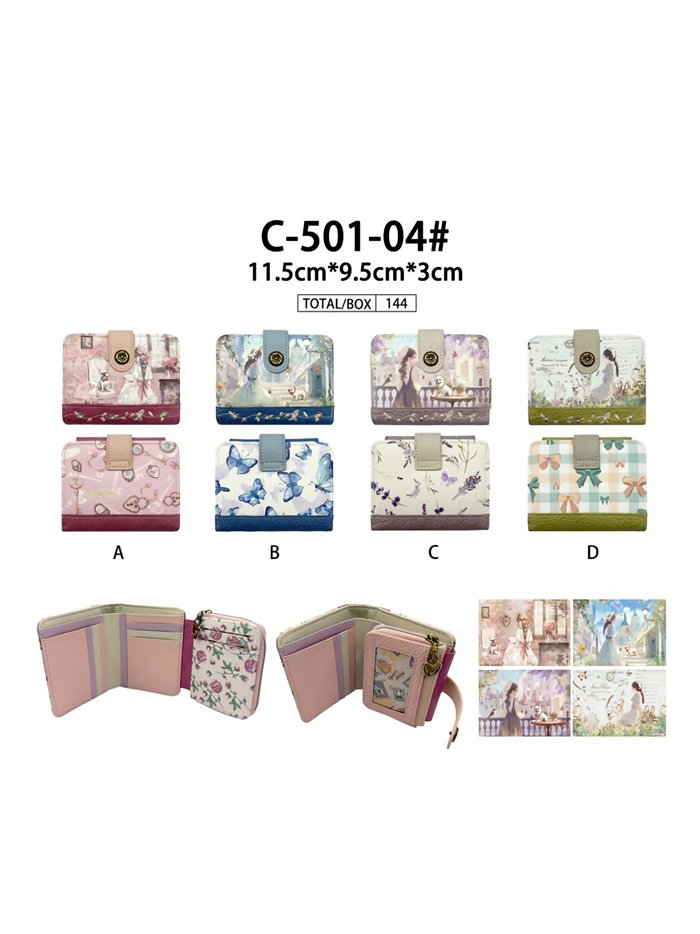 Cartera compacta estampada Sweet Candy