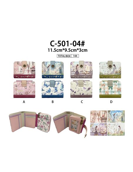 Cartera compacta estampada Sweet Candy