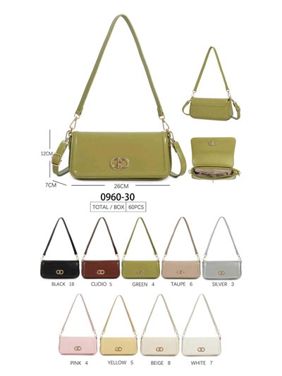 Bolso baguette efecto charol 2