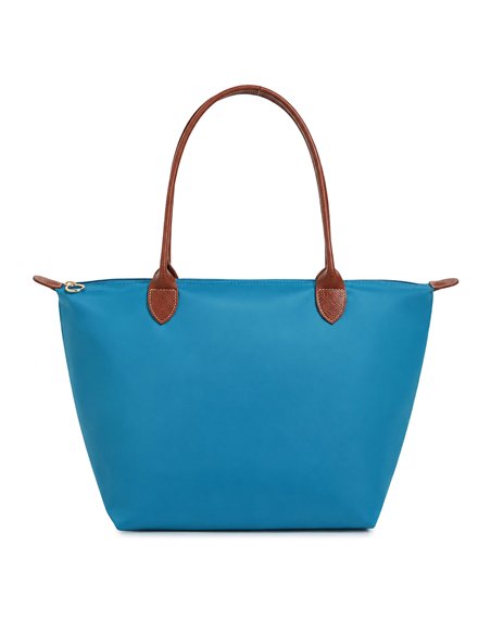 Bolso shopper grande con asas contraste