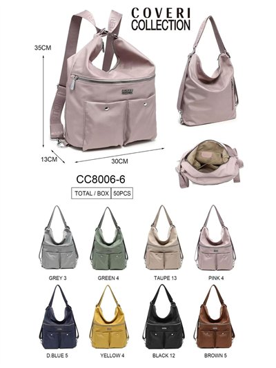 Bolso mochila multibolsillos convertible 2
