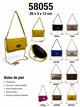 Mini-Schultertasche aus Wildleder mit Kette