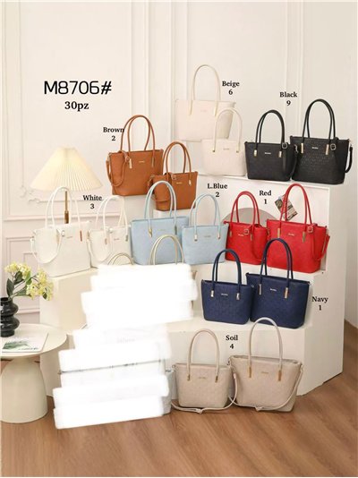 Pack 2 bolso tote monograma 2