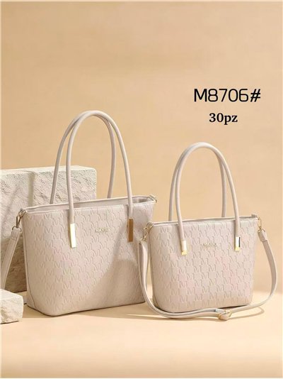 Pack 2 bolso tote monograma