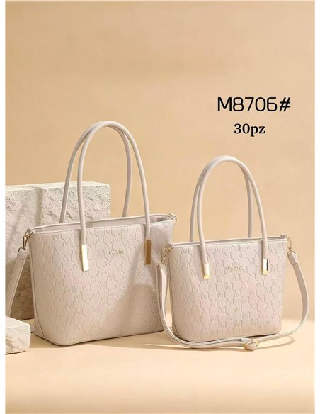 Pack 2 bolso tote monograma
