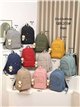 Mochila urbana de nylon con múltiples bolsillos