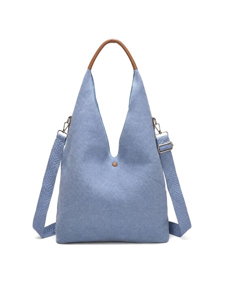 Bolso de hombro lino