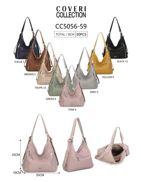 Bolso hobo multibolsillos