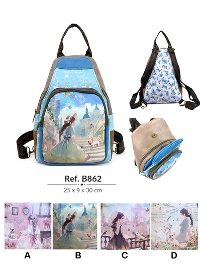 Mochila mediana estampada Sweet Candy 2