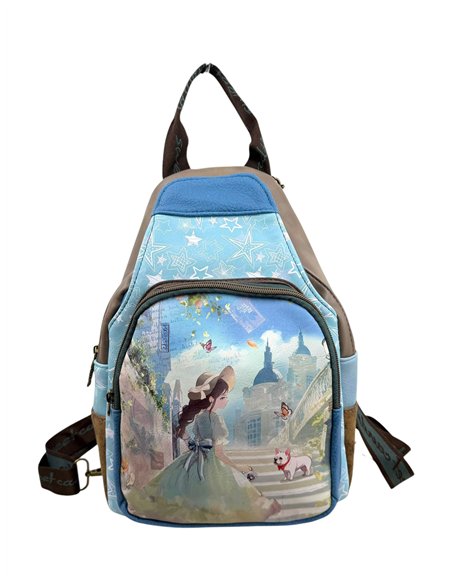 Mochila mediana estampada Sweet Candy