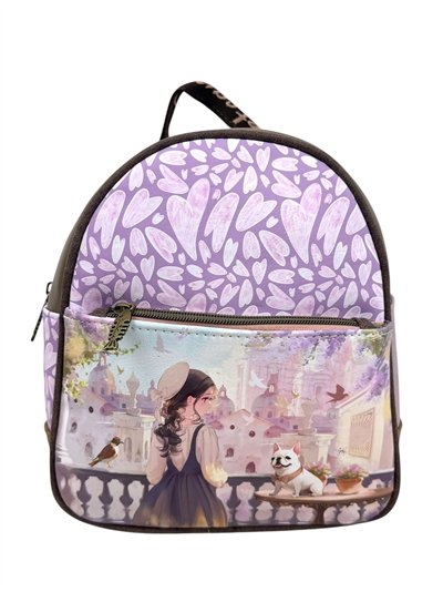 Mochila mediana estampada Sweet Candy